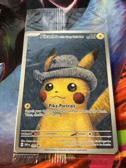 Pikachu with Grey Felt Hat 085 Promo Card Pokemon Van Gogh Museum Sealed NM/M - Image 2