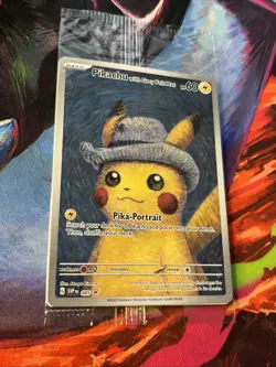 Pikachu with Grey Felt Hat 085 Promo Card Pokemon Van Gogh Museum Sealed NM/M - Image 4