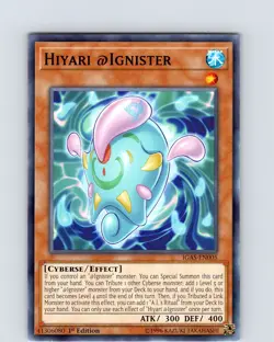 Yu-Gi-Oh TCG Hiyari @Ignister IGAS-EN005 1st Edition Regular Common Card NM - Image 1