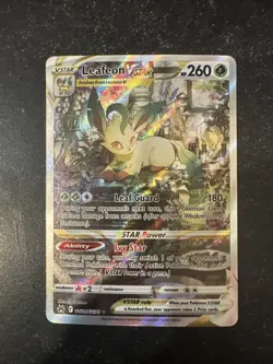 Pokemon TCG Leafeon VSTAR GG35/GG70 Crown Zenith Galarian Gallery Holo Card - Image 1