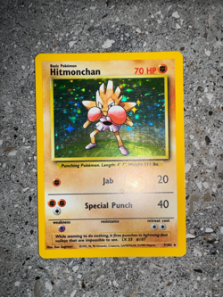 Pokemon TCG Cards Hitmonchan 7/102 Base Set Holo Rare LP-MP - Image 4