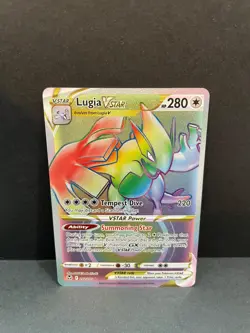 Pokemon Lugia VSTAR TCG Silver Tempest Ultra Rare Card 202/195 NM - Image 1
