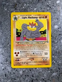 Pokemon TCG Cards Light Machamp 25/105 Neo Destiny Rare NM-M - Image 1