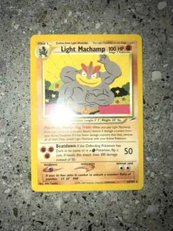 Pokemon TCG Cards Light Machamp 25/105 Neo Destiny Rare NM-M - Image 3