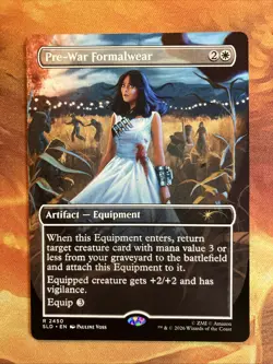 MTG Borderless Pre-War Formalwear Secret Lair: X Fallout®: Beyond Vault 33​!! - Image 1