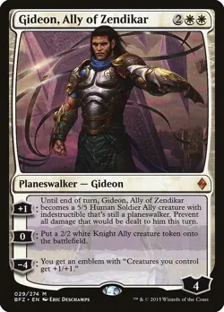 NM - Normal - Gideon, Ally of Zendikar - 29 - Battle for Zendikar - Image 1