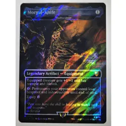 Morgul-Knife Shadowspear Surge Foil Borderless LOTR MTG LTC 0383 Flawless-MINT - Image 1