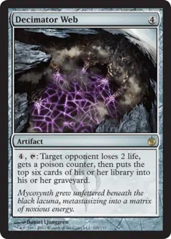 Slightly Played, English - 4 x MTG Decimator Web Mirrodin Besieged - Image 1