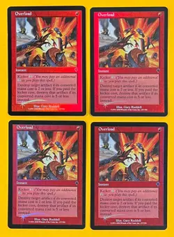 MTG OVERLOAD (Foil) (x4) Invasion (OldManMTG 011-758) - Image 1