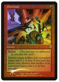 Magic the Gathering OVERLOAD #156/350 Invasion Red Foil Common 2000 NM - Image 1