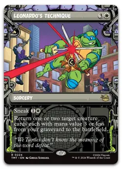 Leonardo's Technique (Showcase) #224 (NM) TMT Magic MTG - Image 1