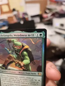 Michelangelo, Weirdness to 11 Teenage Mutant Ninja Turtles Foil MTG TMNT - Image 4