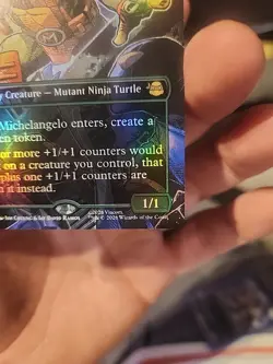 Michelangelo, Weirdness to 11 Borderless TMNT MTG Foil - Image 5
