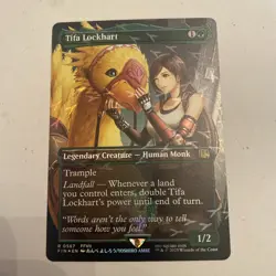 Tifa Lockhart Chocobo Track Foil Borderless Near Mint Mtg Magic the Gathering - Image 1