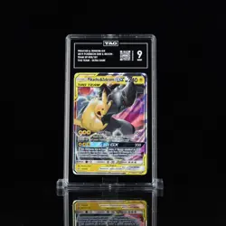 TAG 9 Pikachu & Zekrom GX 33/181 Tag Team Pokemon Sun & Moon Team Up MINT - Image 1