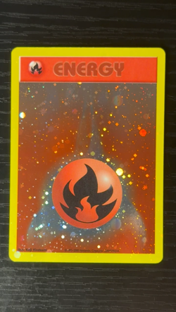Pokemon League Promo ENERGIZE YOUR GAME Fire Energy Card Vintage - Image 2
