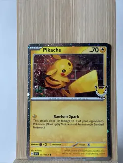 Pikachu (Pokemon Day 2026) 051/162 Holo NM With Swirl✨ - Image 1