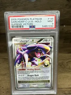 2009 POKEMON PLATINUM SUPREME VICTORS #145 GARCHOMP C LV.X-HOLO PSA 9 - Image 3