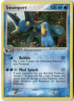 Swampert, Pokemon POP Series 1 Rare, 005/017 MP - Image 1