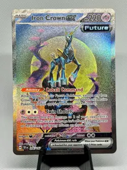 Pokemon TCG Iron Crown EX Scarlet & Violet Temporal Forces 206/162 - Image 1