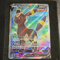 Pokemon Umbreon V Full Art Ultra Rare 188/203 SWSH07 Evolving Skies Holo English - Image 1