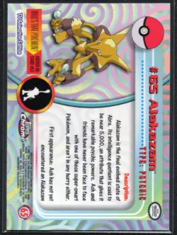 🥄 Alakazam #65 - Topps Chrome NM: Pokemon Card - Image 2