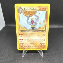 Pokemon TCG Dark Machoke Team Rocket Uncommon 40/82 60 HP English Card - Image 1
