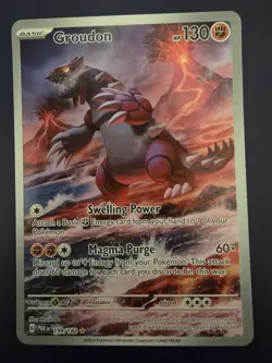 Groudon 199/182 Illustration Rare Card SV04 Paradox Rift 2023 Pokemon TCG - Image 3