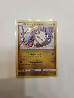 Pokemon Shining Rayquaza Holo Rare Card 56/73 Shining Legends Series - Image 1