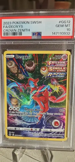 Deoxys GG12/GG70 Full Art PSA 10 Gem Mint Pokemon SW&SH Crown Zenith Rare - Image 1