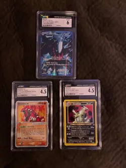 Pokemon Cards Graded CGC Lot Of 3, Tyranitar, Darkrai, and Groudon ex - Image 1