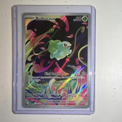 Pokemon Bulbasaur 133/132 Me01: Mega Evolution Full Art Illustration Rare Holo - Image 1
