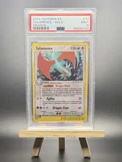 2003 POKEMON SALAMENCE HOLO ESERIES #10 EX RUBY SAPPHIRE DRAGON PSA 9 - Image 1