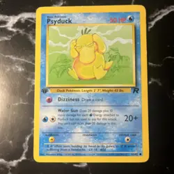 Pokemon TCG Psyduck Base Set 65/82 1st Edition Lp Condition - Image 1