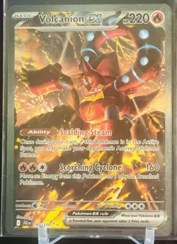 Pokemon Volcanion ex 182/159 Journey Together Special Illustration Rare SIR - Image 1