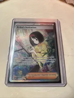 Pokemon TCG Erika's Invitation Scarlet & Violet Holo Ultra Rare 203 - Image 1
