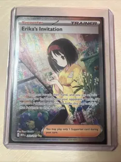 Pokemon TCG Erika's Invitation Scarlet & Violet Holo Ultra Rare 203 - Image 2