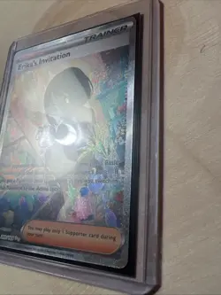 Pokemon TCG Erika's Invitation Scarlet & Violet Holo Ultra Rare 203 - Image 4