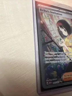 Pokemon TCG Erika's Invitation Scarlet & Violet Holo Ultra Rare 203 - Image 5