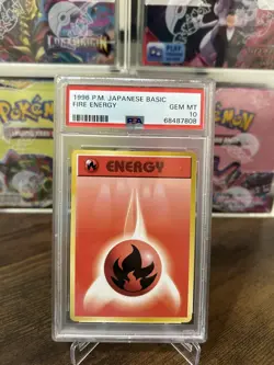 Japanese Fire Energy Basic Pokemon 1996 PSA 10 Gem Mint - Image 1