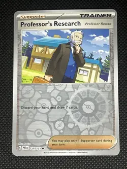 Professor's Research Professor Rowan #124 Pokemon Sv-Prismatic Evolution Reverse - Image 1
