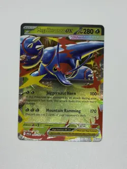 Pokemon TCG - Phantasmal Flames - Mega Heracross EX 004/094 Double rare Holo NM - Image 1