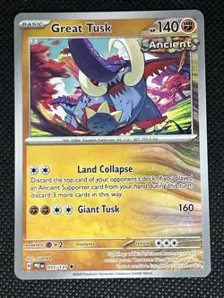 Great Tusk 055/131 Pokemon Sv: Prismatic Evolutions Non Holo - Image 1