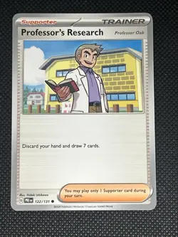 Professor's Research-Prof. Oak #122 Pokemon Sv: Prismatic Evolutions Non Holo - Image 1