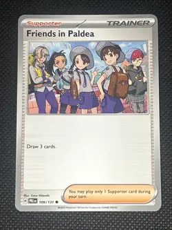 Friends in Paldea 109/131 Pokemon Sv: Prismatic Evolutions Non Holo - Image 1