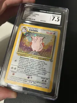 1999 Pokemon Jungle Clefable - Holo Rare - CGC 7.5 NM+ - 1/64 - Image 2