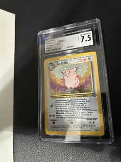 1999 Pokemon Jungle Clefable - Holo Rare - CGC 7.5 NM+ - 1/64 - Image 3