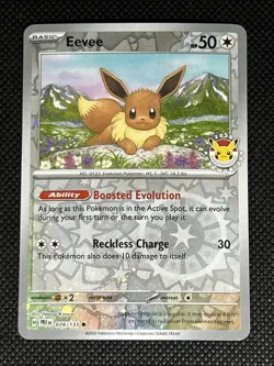 Eevee 074/131 Prismatic Evolutions Holo Pokemon Day 2025 - Image 1