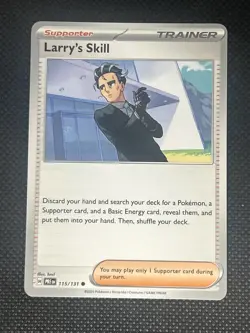 Larry's Skill 115/131 Pokemon Sv: Prismatic Evolutions Non Holo - Image 1