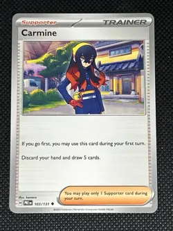 Carmine 103/131 Pokemon Sv: Prismatic Evolutions Non Holo - Image 1